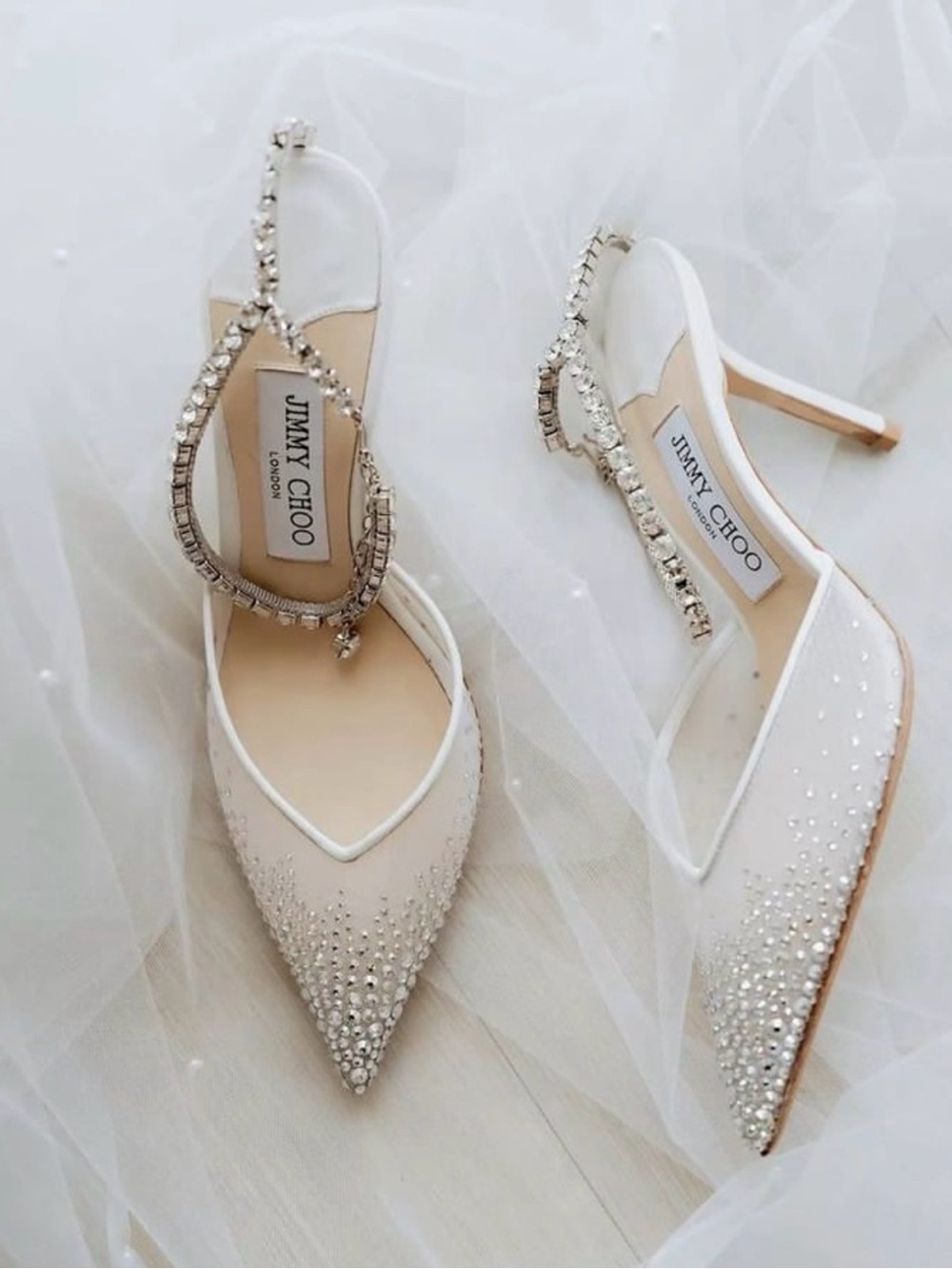 Jimmy Choo Saeda crystal-embellished pumps